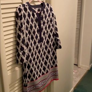 Dress with button up front